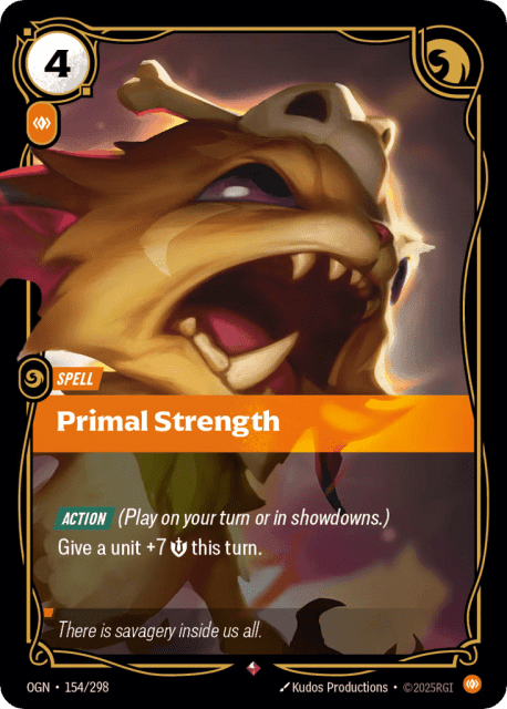 Primal Strength (Foil) (154) — Origins