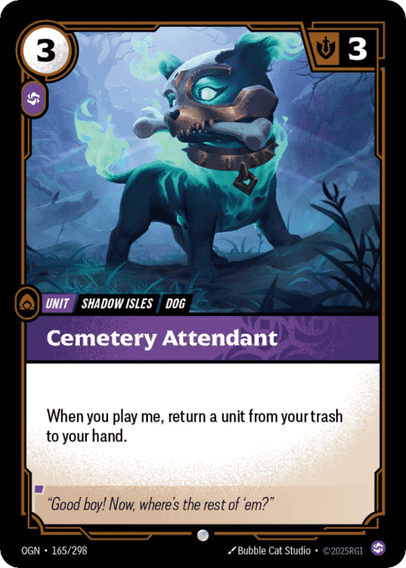 Cemetery Attendant (Foil) (165) — Origins