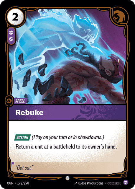 Rebuke (Foil) (172) — Origins