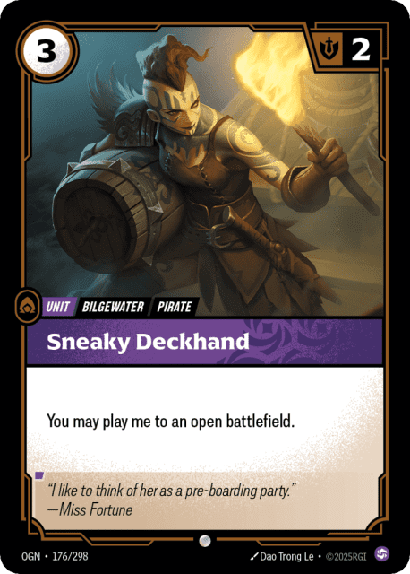 Sneaky Deckhand (Foil) (176) — Origins