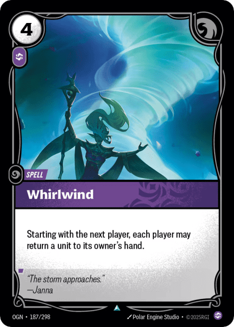 Whirlwind (187) — Origins