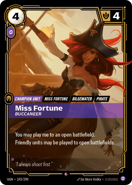 Miss Fortune, Buccaneer (Foil) (193) — Origins