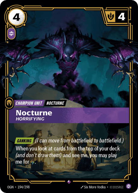 Nocturne, Horrifying (Foil) (194) — Origins