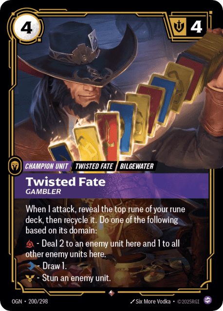 Twisted Fate, Gambler (Foil) (200) — Origins