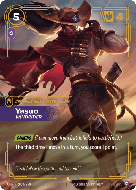 Yasuo, Windrider (Foil) (205a) — Origins
