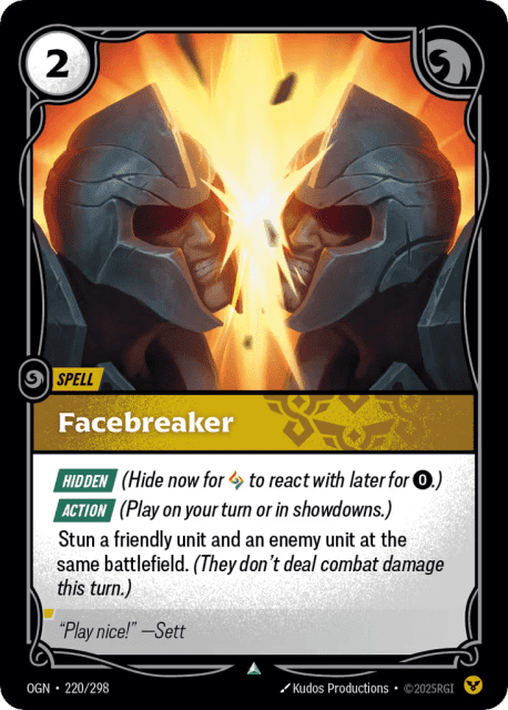 Facebreaker (220) — Origins