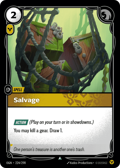 Salvage (224) — Origins