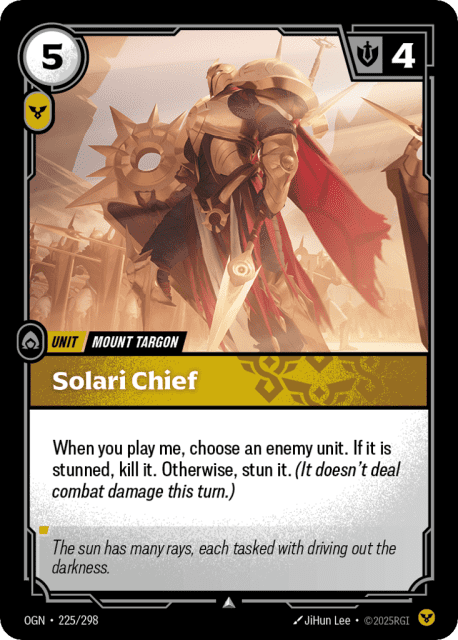 Solari Chief (Foil) (225) — Origins