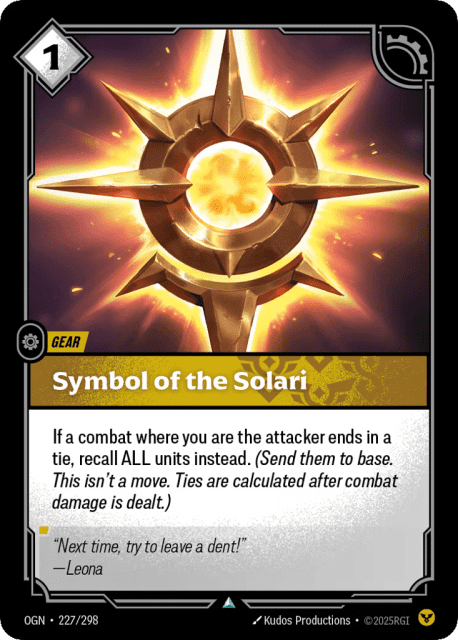 Symbol Of The Solari (227) — Origins