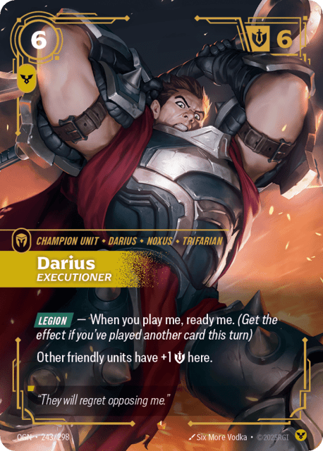 Darius, Executioner (Foil) (243) — Origins