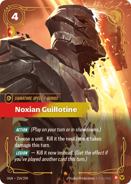Noxian Guillotine (Foil) (254) — Origins