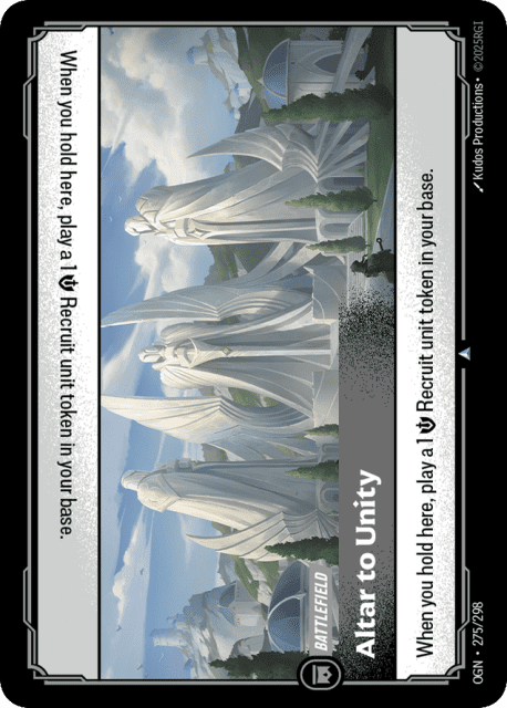 Altar To Unity (275) — Origins