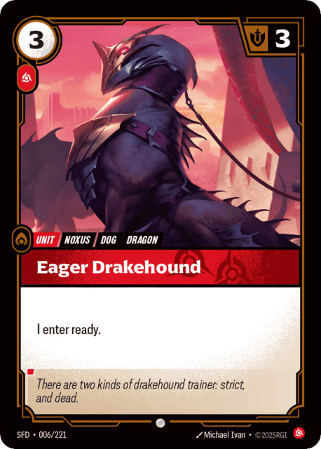 Eager Drakehound (Foil) (6) — Spiritforged