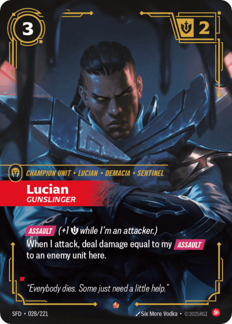 Lucian, Gunslinger (Foil) (28) — Spiritforged