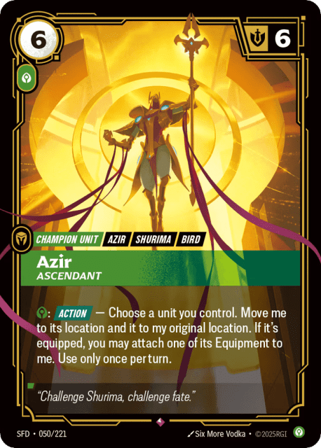 Azir, Ascendant (Foil) (50) — Spiritforged