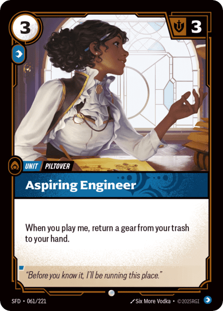 Aspiring Engineer (Foil) (61) — Spiritforged