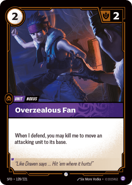 Overzealous Fan (128) — Spiritforged