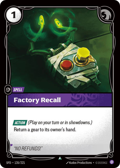 Factory Recall (Foil) (135) — Spiritforged