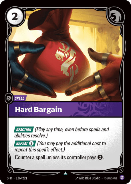 Hard Bargain (Foil) (136) — Spiritforged