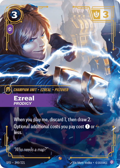 Ezreal, Prodigy (Foil) (149) — Spiritforged