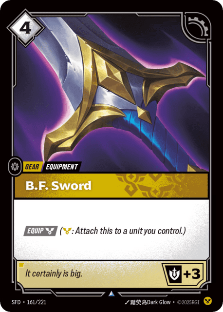 B.f. Sword (161) — Spiritforged