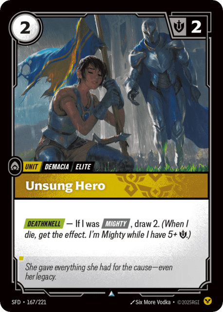 Unsung Hero (Foil) (167) — Spiritforged