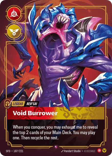Void Burrower (Foil) (187) — Spiritforged