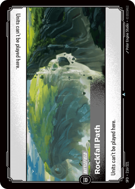 Rockfall Path (Foil) (216) — Spiritforged