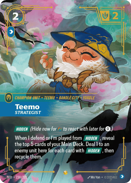 Teemo, Strategist (Foil) (230) — Spiritforged
