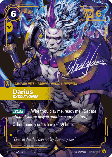 Darius, Executioner (Foil) (236*) — Spiritforged