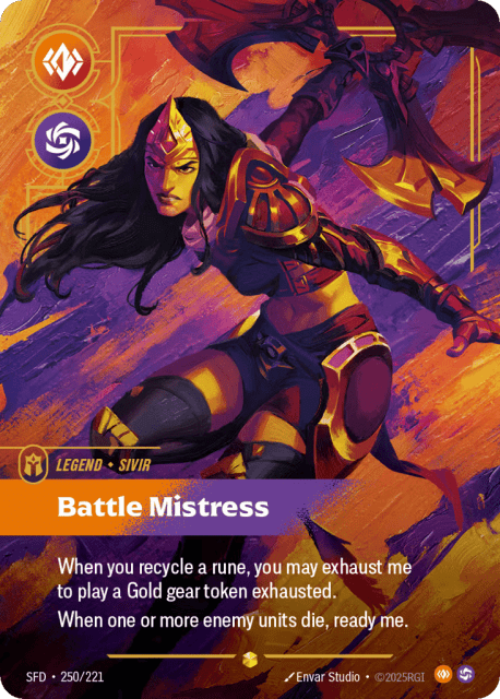 Battle Mistress (Foil) (250) — Spiritforged