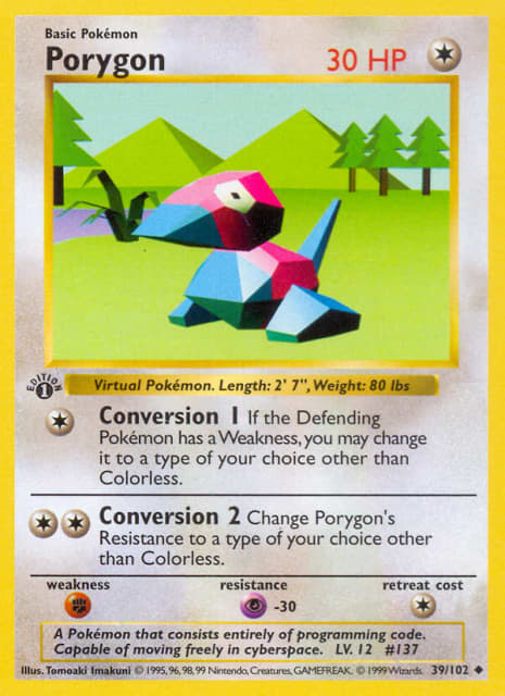 Porygon (Unlimited Shadowless) (39) — Base