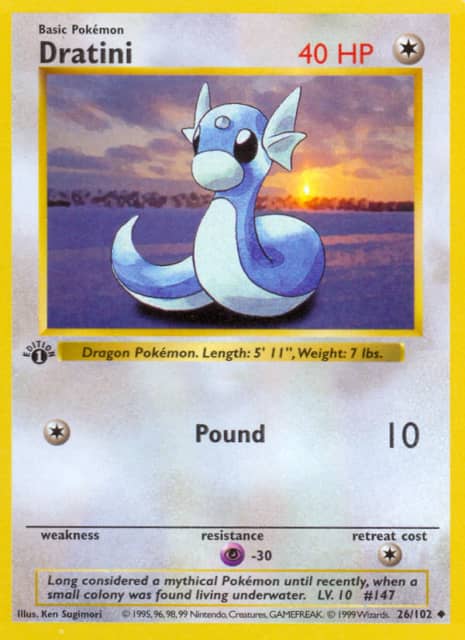 Dratini (First Edition Shadowless) (26) — Base