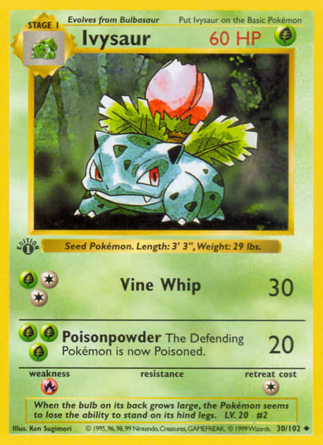 Ivysaur (Unlimited Shadowless) (30) — Base