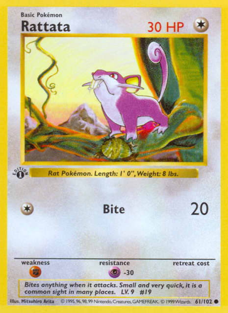 Rattata (Unlimited Shadowless) (61) — Base