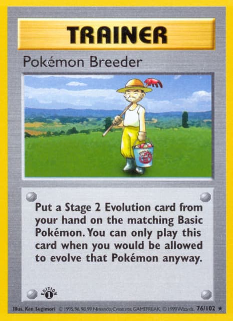 Pokémon Breeder (Unlimited Shadowless) (76) — Base