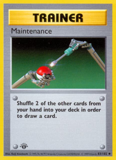 Maintenance (First Edition Shadowless) (83) — Base
