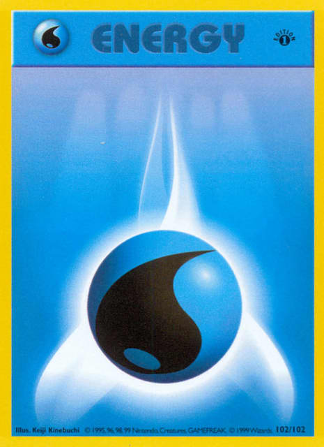 Water Energy (First Edition Shadowless) (102) — Base