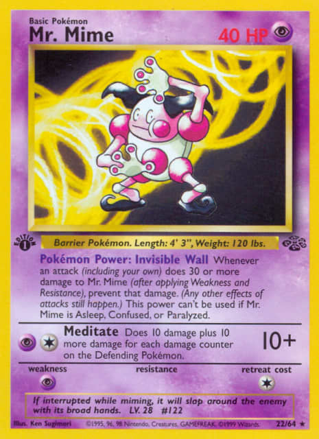 Mr. Mime (Unlimited) (22) — Jungle