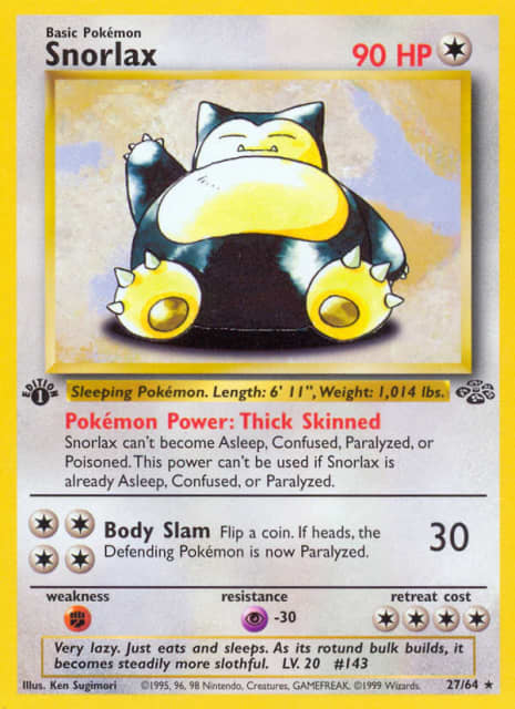 Snorlax (Unlimited) (27) — Jungle