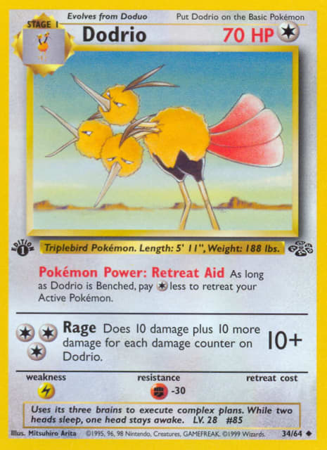 Dodrio (First Edition) (34) — Jungle