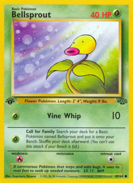 Bellsprout (First Edition) (49) — Jungle