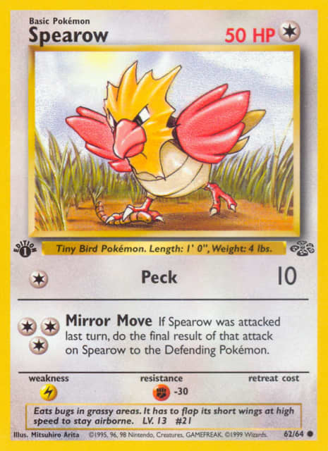 Spearow (First Edition) (62) — Jungle
