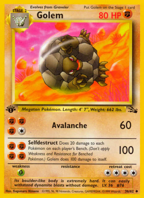 Golem (First Edition) (36) — Fossil