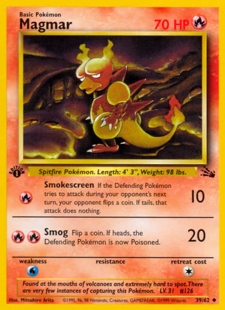 Magmar (First Edition) (39) — Fossil