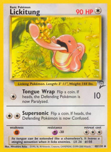 Lickitung (48) — Base Set 2