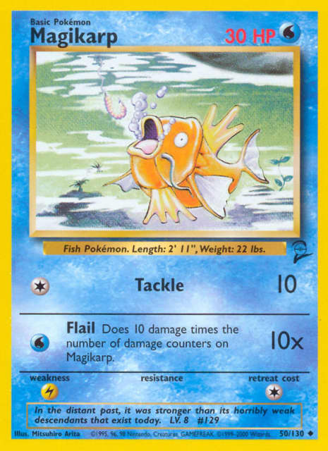 Magikarp (50) — Base Set 2