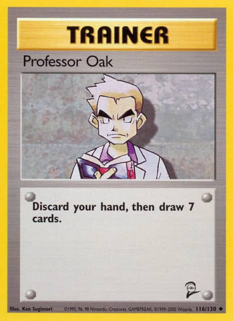 Professor Oak (116) — Base Set 2