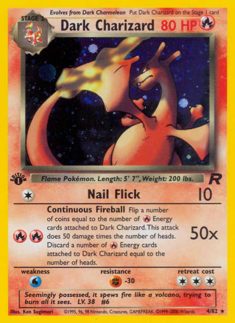 Dark Charizard (Unlimited Holofoil) (4) — Rocket