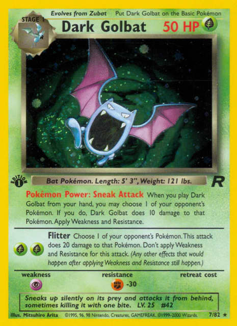 Dark Golbat (Unlimited Holofoil) (7) — Rocket